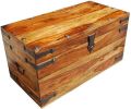 Brown SK Arts wooden tool box