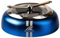 MOTOZOOP Metal Alloy Solar Perfume Fan Air Freshener and Fragrance with Organic Perfume (BLUE)
