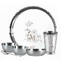 6 Piece Stainless Steel Dinner Set