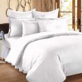 Rekhas Premium Satin White Bedsheets