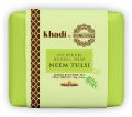 Khadi Natural Neem Natural Tulsi Solid Herbal Powder pack of 6 neem tulsi ayurvedic soap