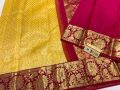 700gram To 950 Gram Pure Silver Zari Work Hand Loom Wedding Silk Sarees
