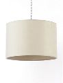 Round Creamy Plain boucle lamp shade