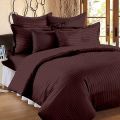 Rekhas Premium Satin Brown Bedsheets