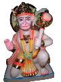 Marble Painted Hanuman Statue