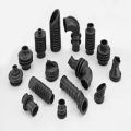 Black plastic moulded parts