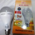 Round Cool White BCM rechargeable led bulb