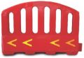 Plastic Red Plain 6 vertical water filled road barrier