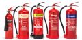 Metal Black Red New Non Polished Coated DETECT FIRE fire extinguisher