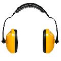 Plastic Yellow Industrial Safety Ear Muffs