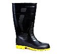 Pvc Leather Rectangular Square Black Plain Printed New Used CONSTRUCTION industrial safety gumboots
