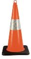 LLDPE and EVA Conical Red White Traffic Safety Cones