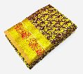 Cotton Silk Multi Color Printed emboz flora zari saree