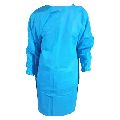 Blue Plain Full Sleeve Disposable Surgical Gown
