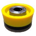 Steel & Synthetic Rubber Round Black Yellow Polished oem-national mud pump piston