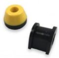Round Black Yellow As per design rubber moulded bushes