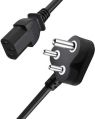 Plastic Corded Electric 3 Pin Power Cord