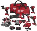 MILWAUKEE 2998-27 M18 FUEL LITHIUM-ION BRUSHLESS CORDLESS 7-TOOL COMBO KIT New