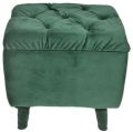 18x30 Inch Square Wooden Pouffe Stool