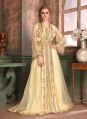 2.0000 Satin beige color wedding kaftan dress