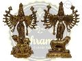 10 Inches Brass Maa Durga Statue