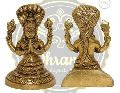 3.5 Inches Brass Lord Vishnu Statue