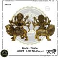 7 Inches Brass Maa Durga Statue