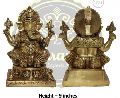 9 Inches Lord Ganesha Brass Statue