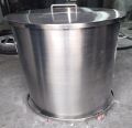 Round Plain Polished Generic Stainless Steel Container