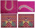 pink blouse designs for silk sarees