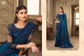 TFH Blue Embroidered shaded silk saree