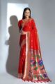Available in Many Colors Printed paithani silk sarees