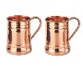 Brown sahi hai 2 copper mug set