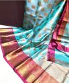 Zari Weaving Banarasi Tissue Silk Saree