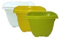 Available in Many Colors Polished Plain square plastic pots