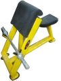 Iron Yellow & Black Polished seated bicep curl bench