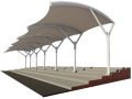 PVC Pyramid White high tensile parking canopy