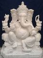 24 Inch Marble Lord Ganesha Statue