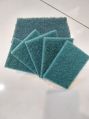 Rectangular Green Green nylon scrub pad
