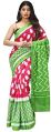 Multicolor Green Pure Cotton Mulmul Printed Sarees