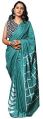 Sea Green with Lining Design Authentic Design Pure Cotton Mulmul Printed Sarees