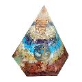 Six Facet Diamond Orgone Pyramid