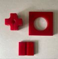 Polypropylene Rectangular Square Red Yellow Shibaam polyurethane damper pads