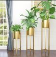 SET OF 3 PLANTERS GOLD