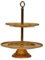 Brass Two Tier Cake Stand