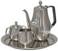 Silver Stainless Steel Tea Set