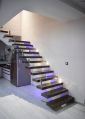 50-150kg Multicolor Polished VSF central stringer staircase