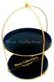Wholesale Handmade Decorative Golden metal Squar Gift Hamper Basket for wedding gifts