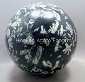 Chinese writing stone ball