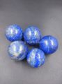 Round Blue Printed lapis lazuli crystal ball